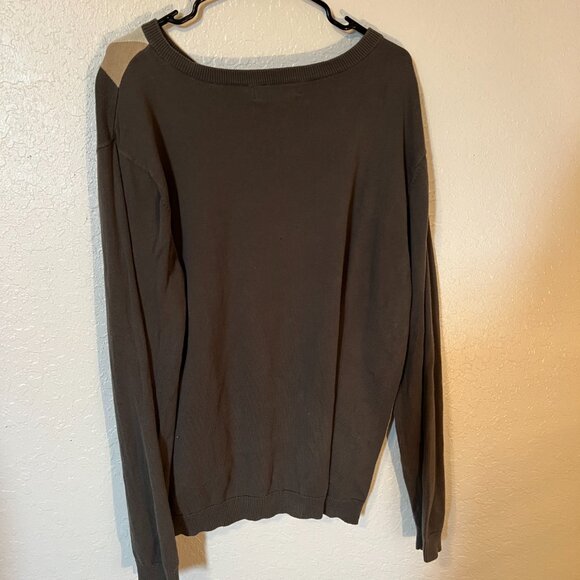 Green and brown plaid sweater - Picture 2 of 4